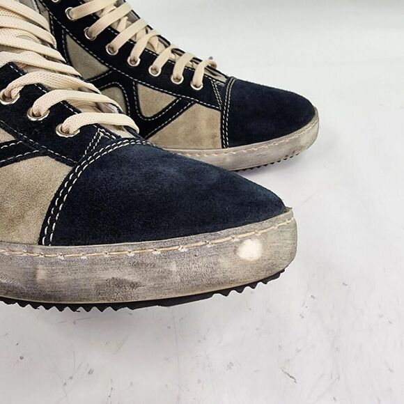 Fontanina Oliberte Hi-top Sneakers US 9 Gray/black Suede Lace-Up Ankle Boot Shoe - Picture 8 of 15